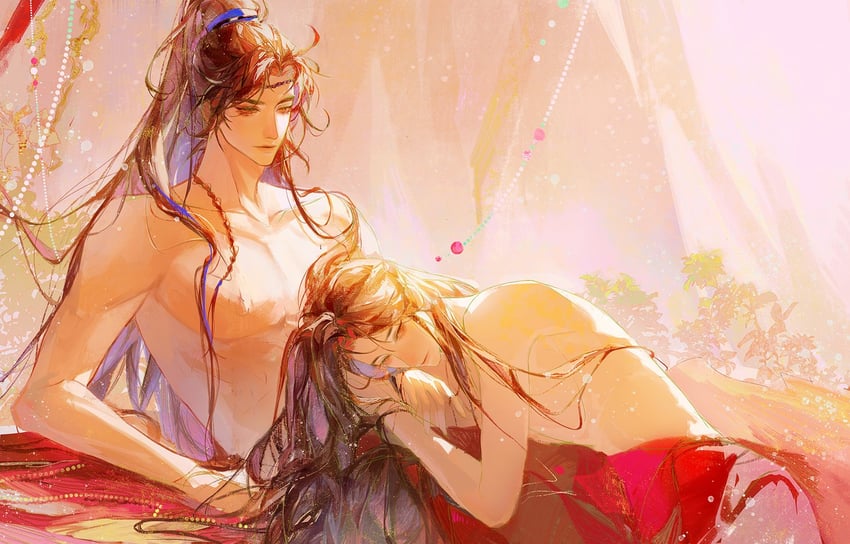 shen zechuan and xiao chiye (qiang jin jiu) drawn by xu_liang