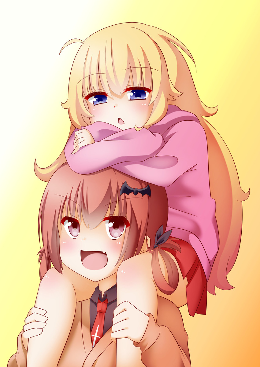 satanichia kurumizawa mcdowell and gabriel tenma white (gabriel dropout) drawn by struts