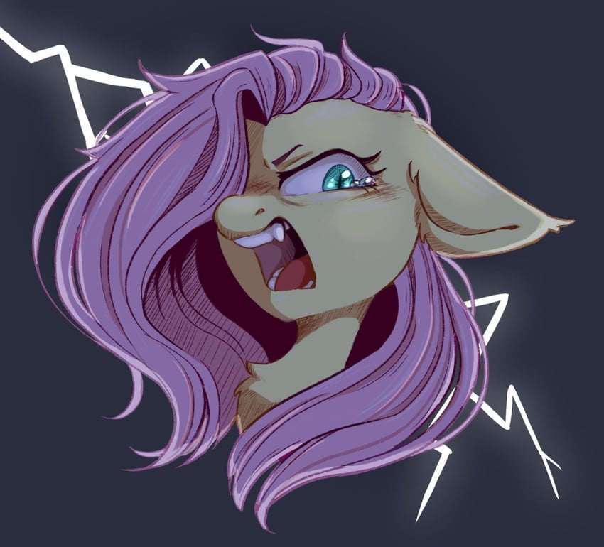 fluttershy and flutterbat (my little pony and 1 more) drawn by melodylibris