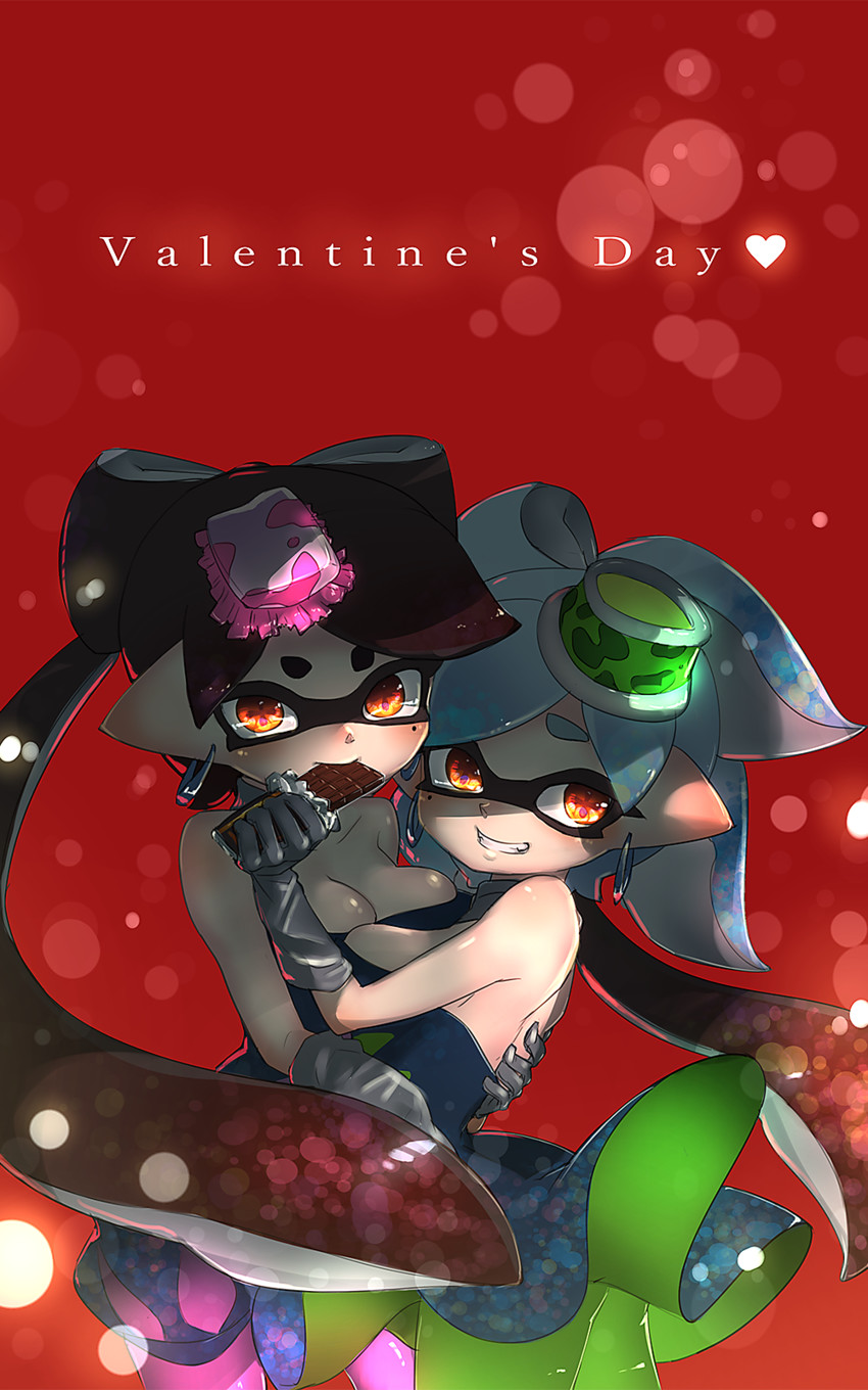 callie and marie (splatoon and 1 more) drawn by kashu_(hizake)