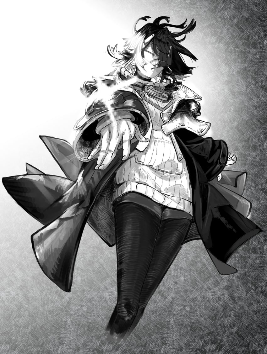endministrator and female endministrator (arknights and 1 more) drawn by tanoy