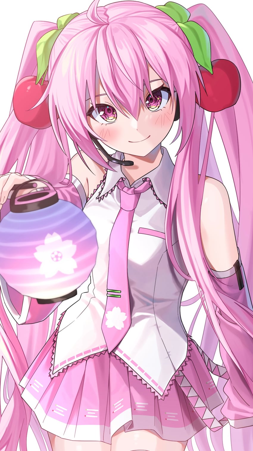 hatsune miku and sakura miku (vocaloid) drawn by negi_sabbb