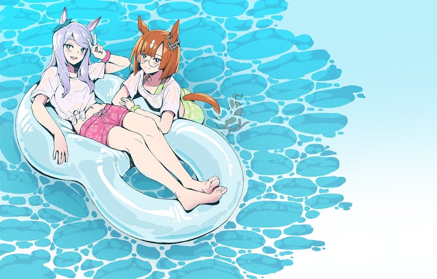 mejiro mcqueen and ikuno dictus (umamusume) drawn by sinnra_art