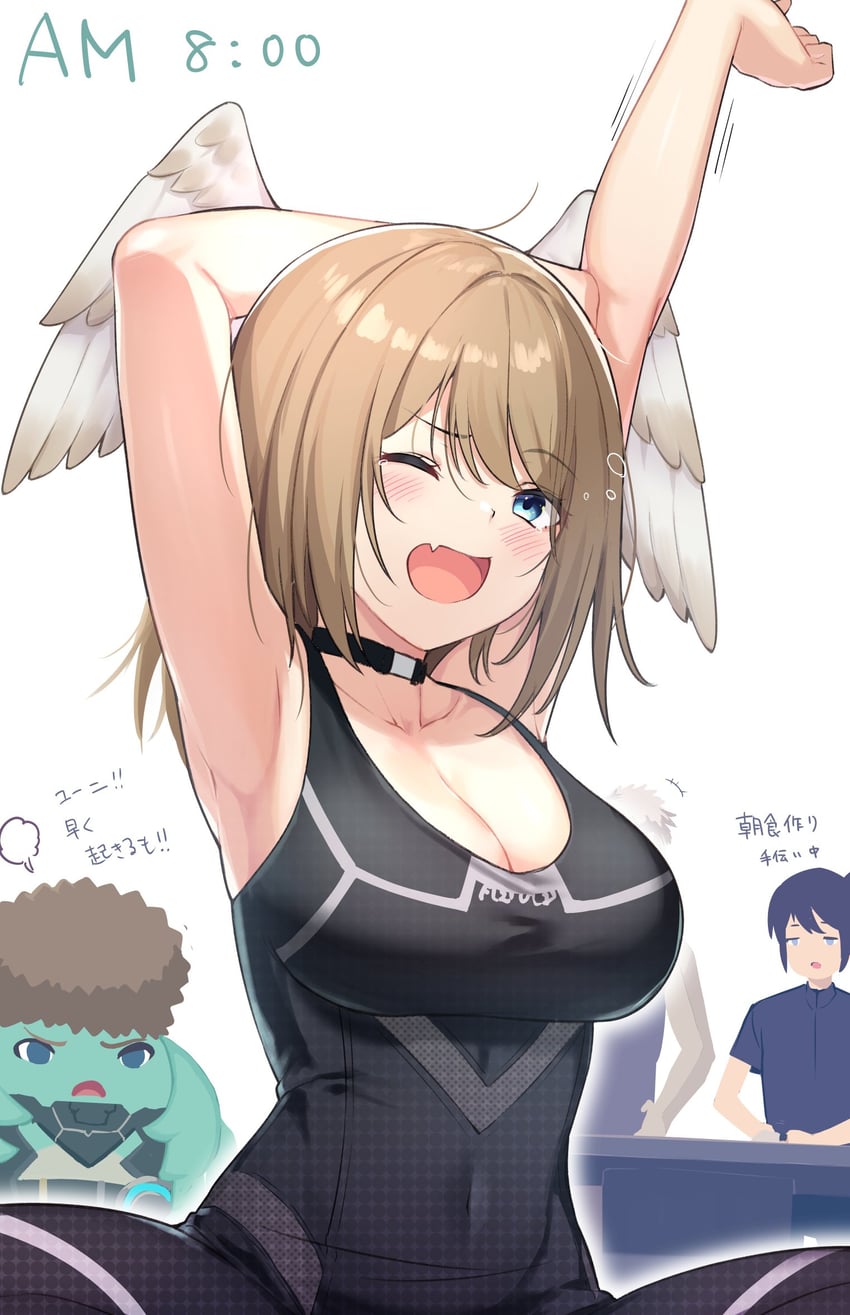 eunie, noah, lanz, and riku (xenoblade chronicles and 2 more) drawn by umihal