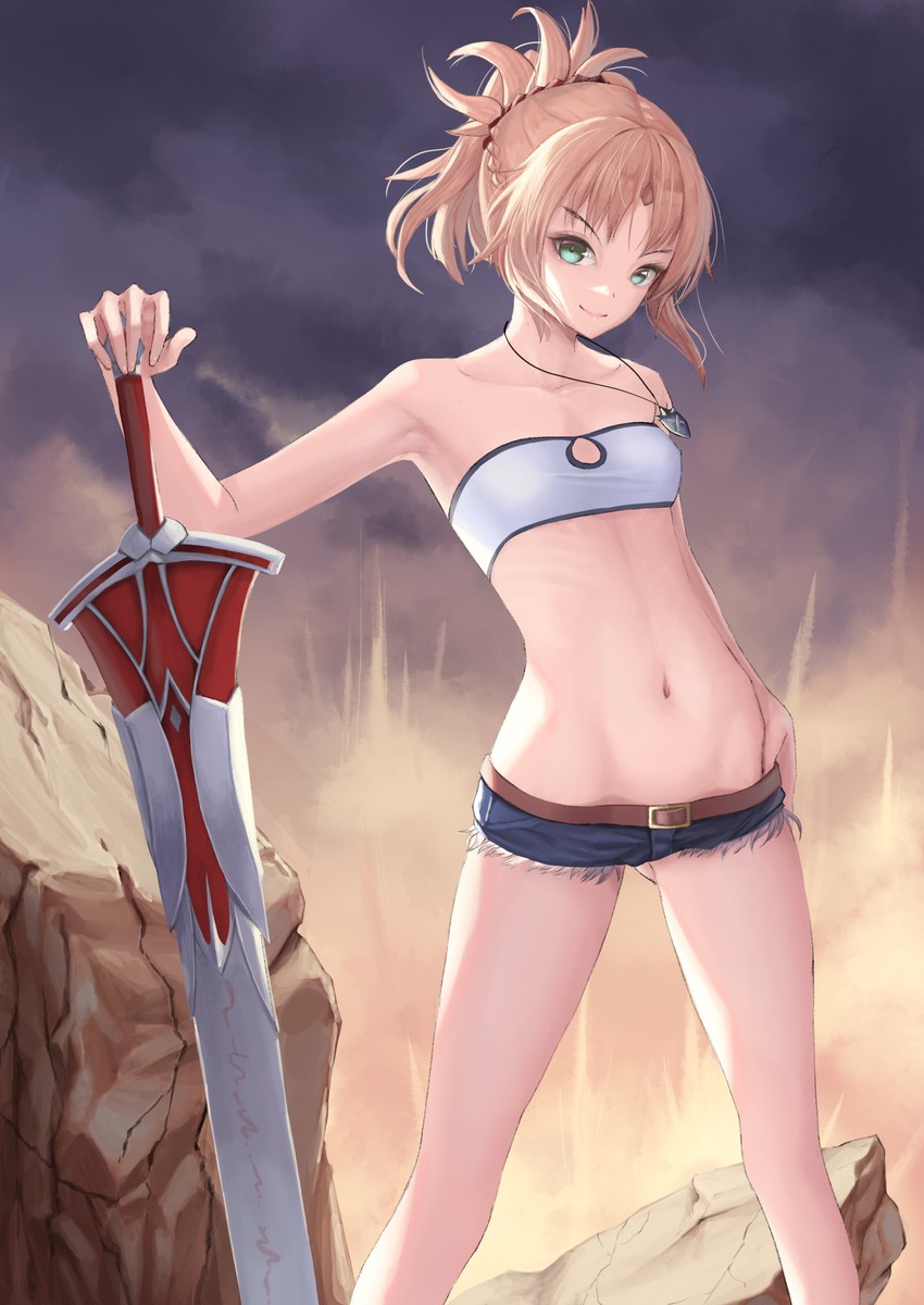 mordred (fate and 2 more) drawn by nekobell