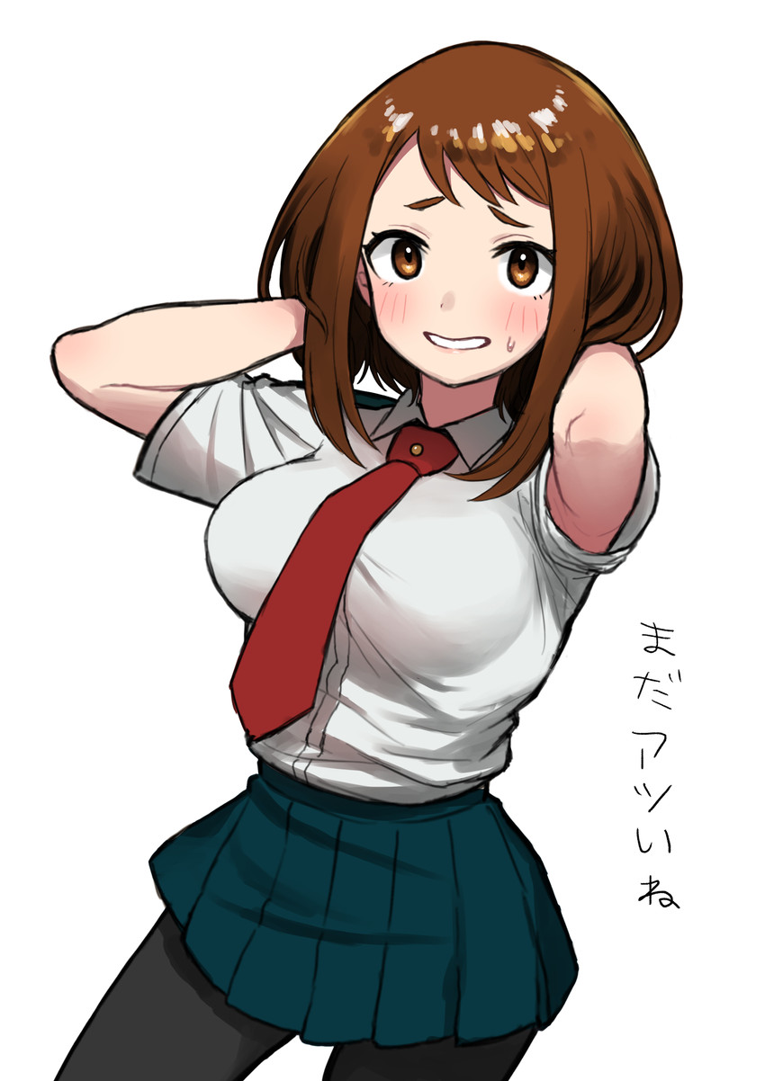 uraraka ochaco (boku no hero academia) drawn by nishikino_kee