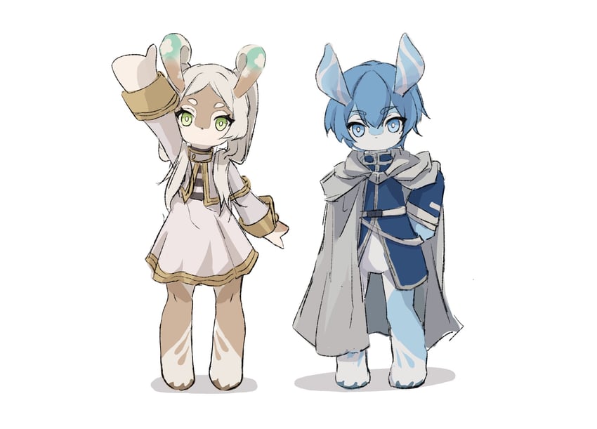 frieren and himmel (genshin impact and 1 more) drawn by situki
