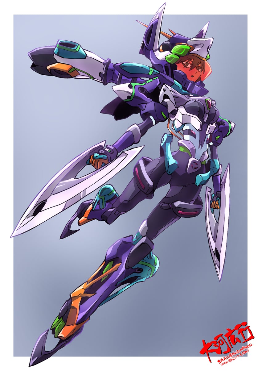 nyaan and gfred (gundam and 1 more) drawn by taiga_hiroyuki