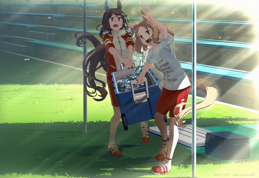 admire vega and narita top road (umamusume) drawn by takuzui