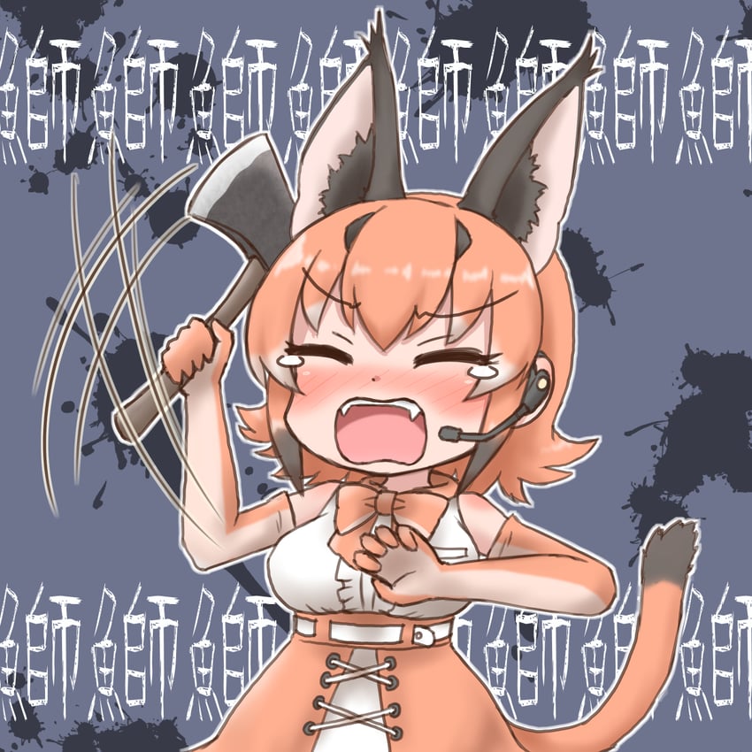 caracal (kemono friends and 1 more) drawn by mabuta_(mbt)