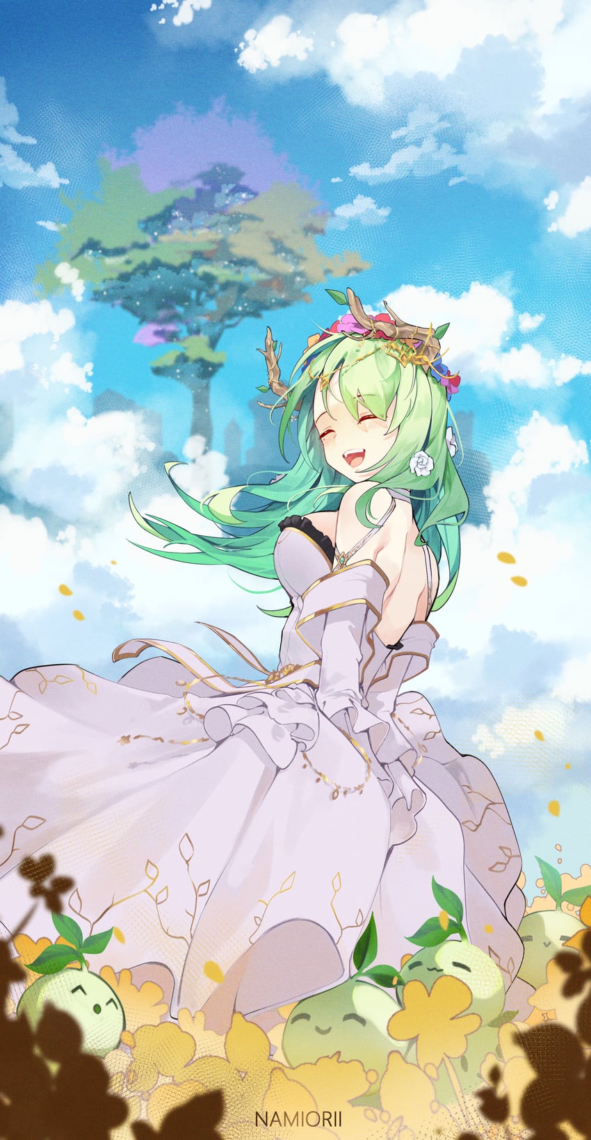 ceres fauna and sapling (hololive and 1 more) drawn by namiorii