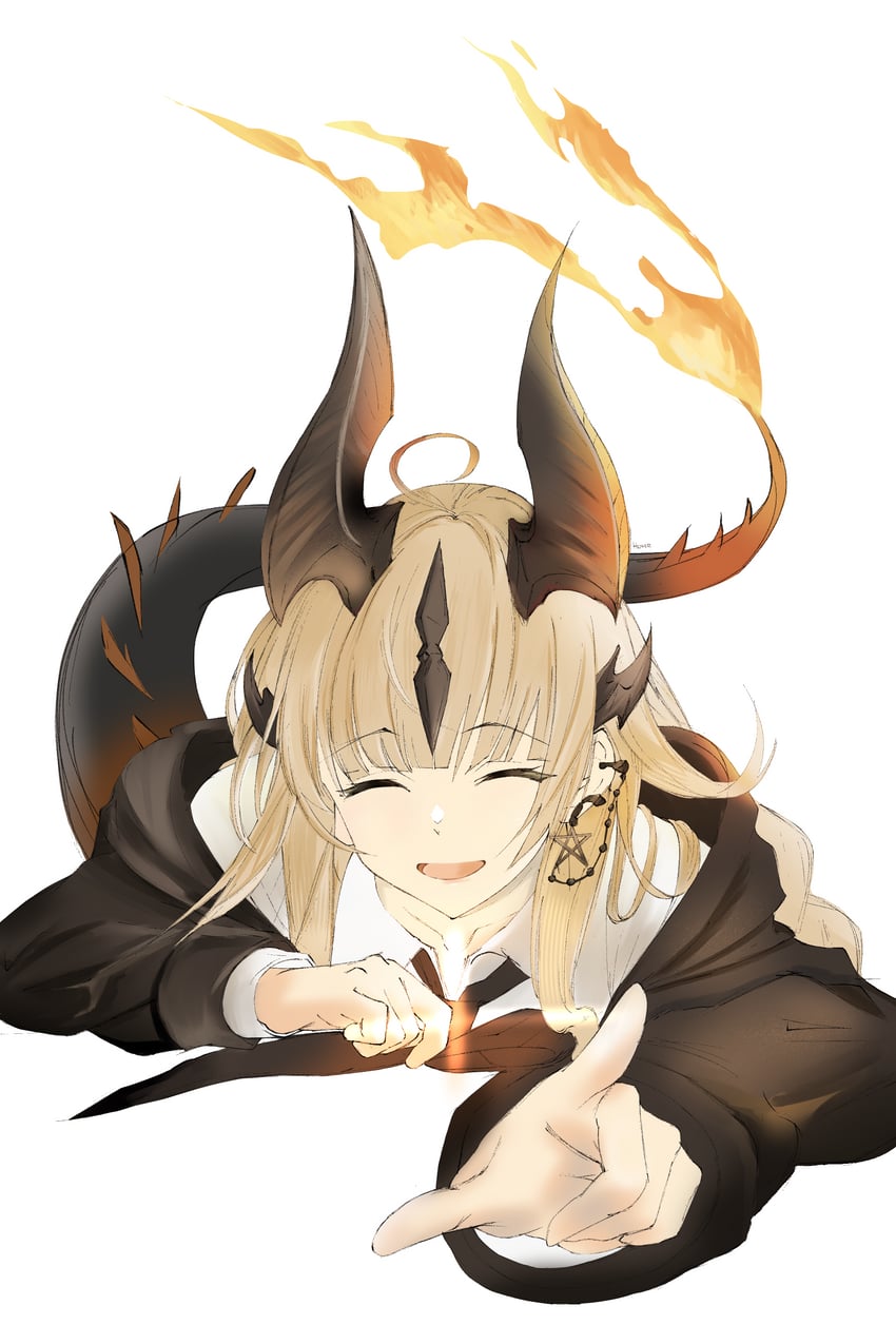 reed and reed the flame shadow (arknights) drawn by heyker_kun
