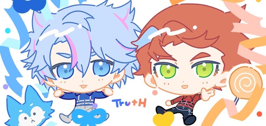 ibuki touma and hughie (pretty series and 1 more) drawn by moshao_(sarada1717)