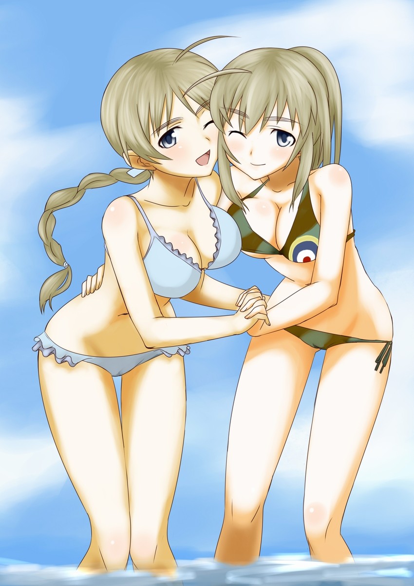 lynette bishop and wilma bishop (world witches series and 2 more) drawn by niki_(t26gfaxt)