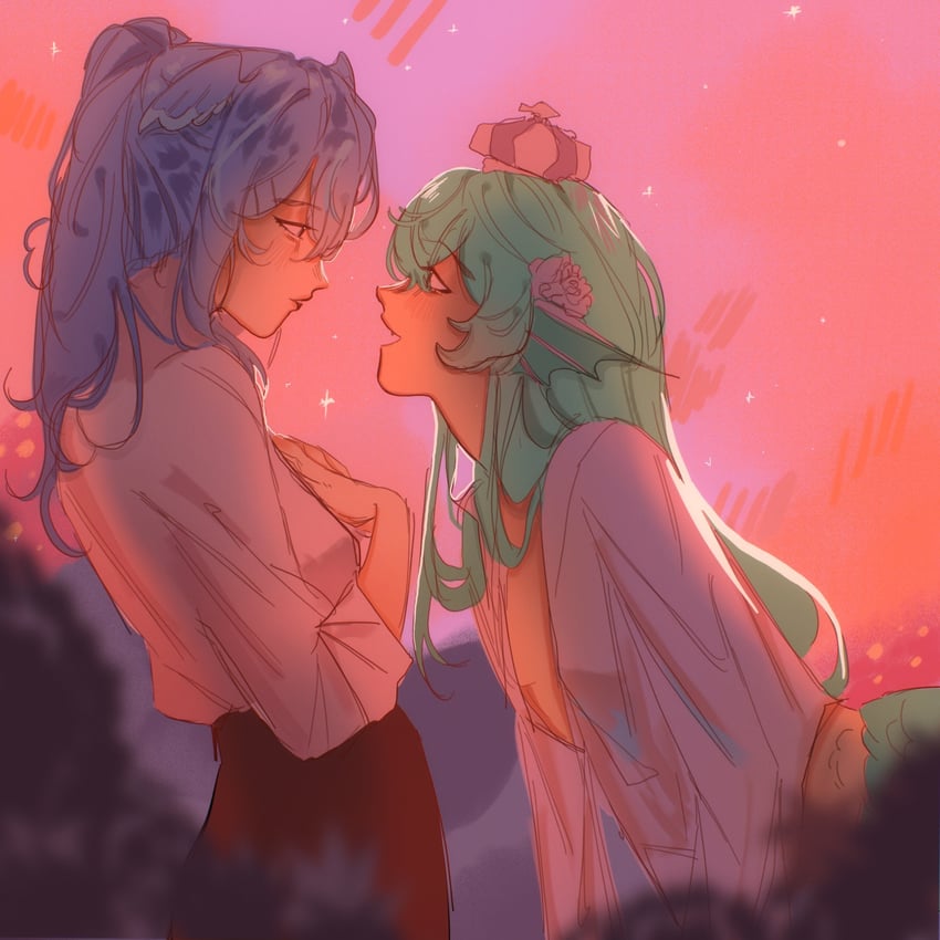 elira pendora and finana ryugu (nijisanji and 1 more) drawn by enrosezs