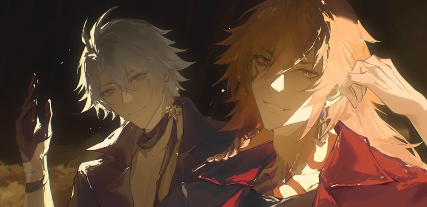 mydei and phainon (honkai and 1 more) drawn by shanyuyushan