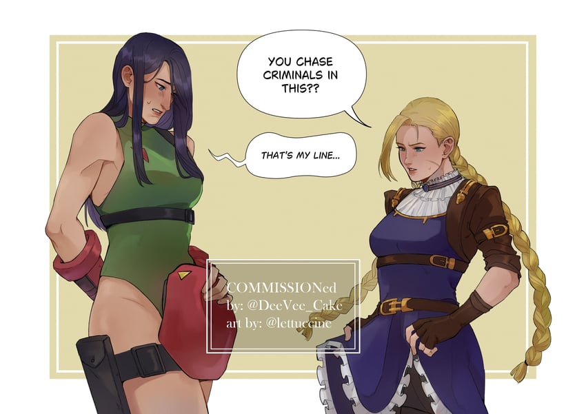 cammy white, caitlyn, and arcane caitlyn (league of legends and 2 more) drawn by jun_(lettuccine)