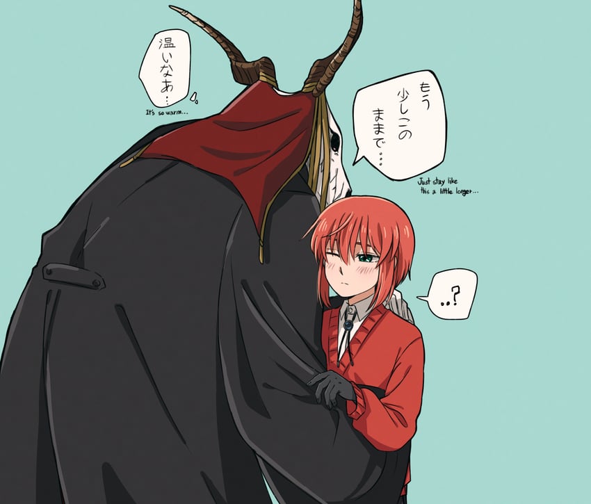 hatori chise and elias ainsworth (mahou tsukai no yome) drawn by delfuze