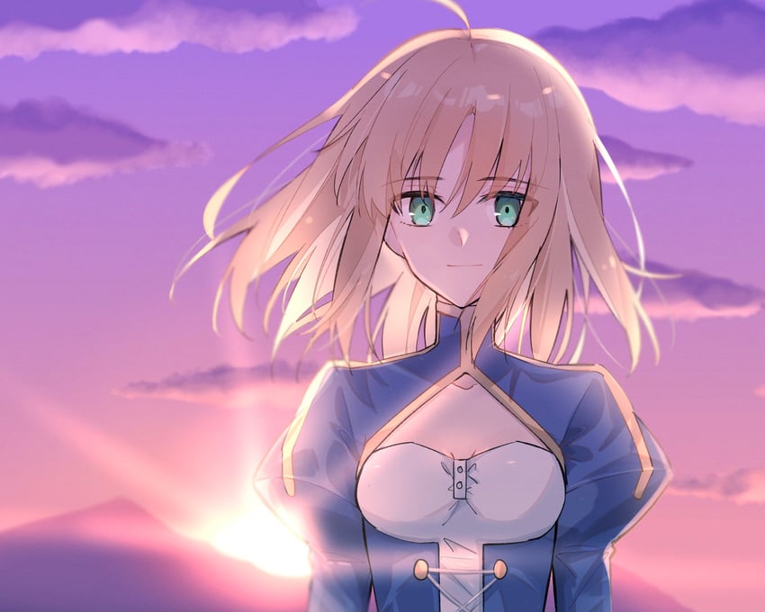 artoria pendragon and saber (fate and 1 more) drawn by nayu_tundora
