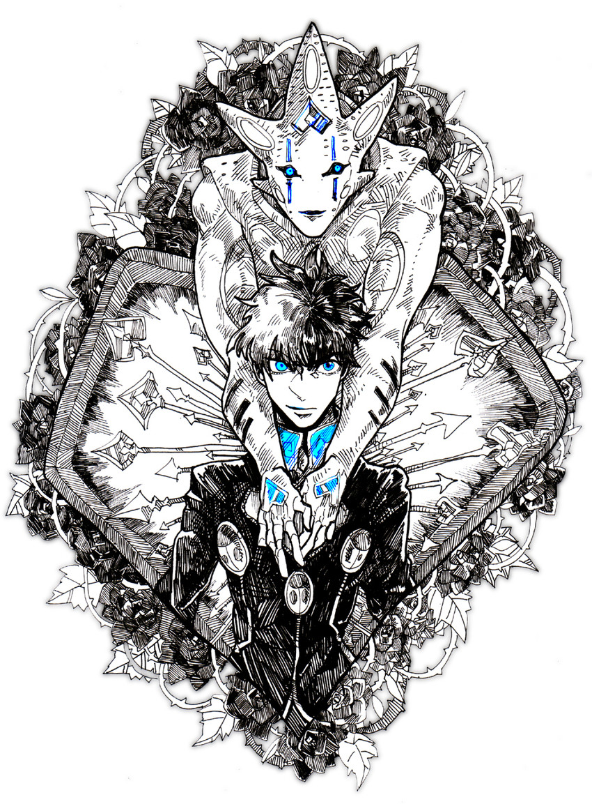 giorno giovanna and gold experience requiem (jojo no kimyou na bouken and 1 more) drawn by nancy1209