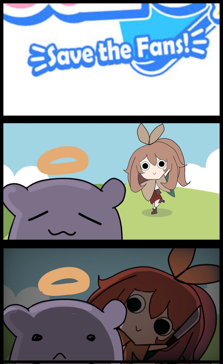 nanashi mumei and takodachi (hololive and 2 more) drawn by bread_forbidden