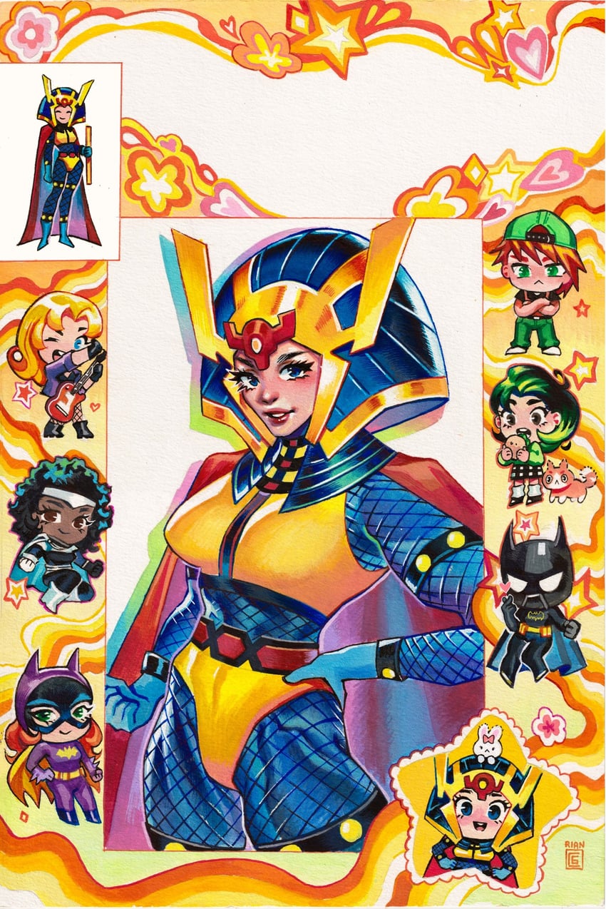 batgirl, barbara gordon, cassandra cain, black canary, and big barda (dc comics and 1 more) drawn by rian_gonzales