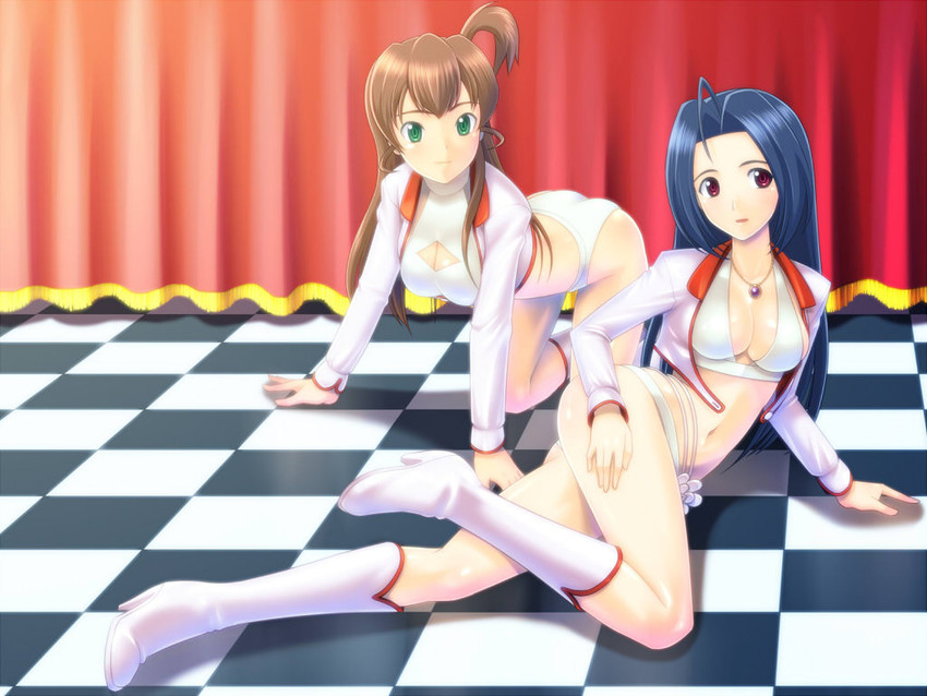 miura azusa and sakurai yumeko (idolmaster and 2 more) drawn by muhi11234