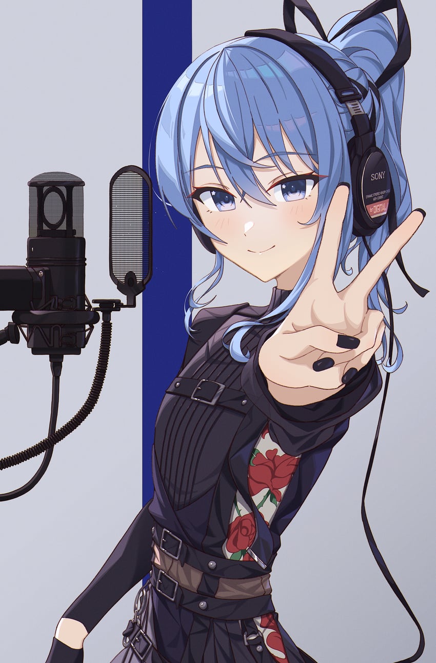 hoshimachi suisei (hololive and 1 more) drawn by yozora_(1wkdgusdn)