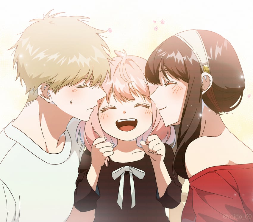 yor briar, anya, and twilight (spy x family) drawn by roido_0