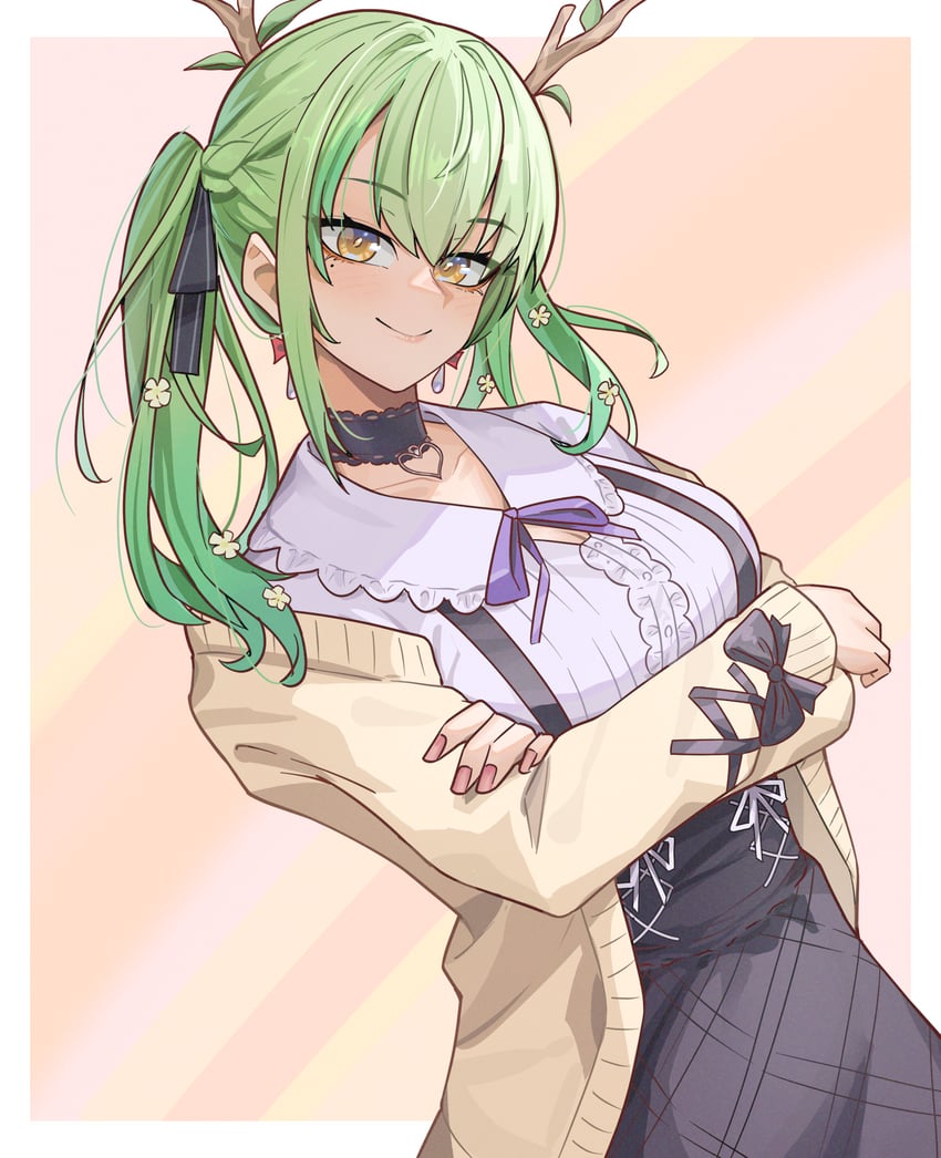 ceres fauna (hololive and 1 more) drawn by nokaa_aru