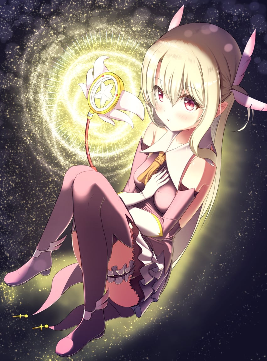 illyasviel von einzbern, prisma illya, and magical ruby (fate and 1 more) drawn by napo_seal