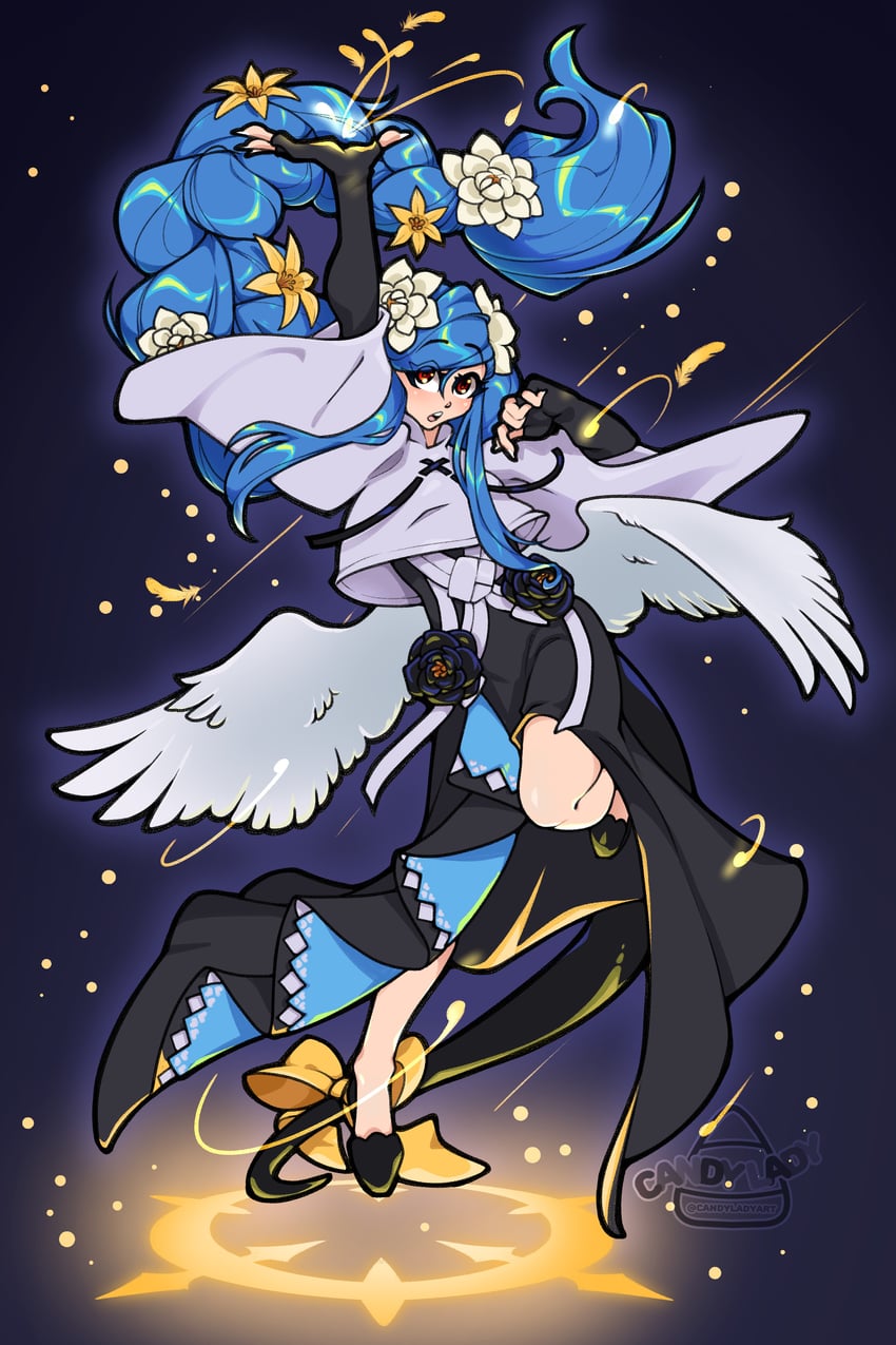 dizzy and queen dizzy (guilty gear and 1 more) drawn by candylady