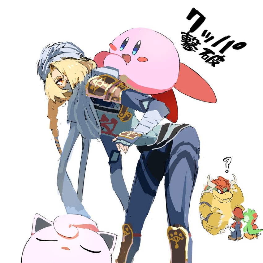 kirby, mario, jigglypuff, bowser, yoshi, and 1 more (pokemon and 6 more) drawn by nyagiratwist