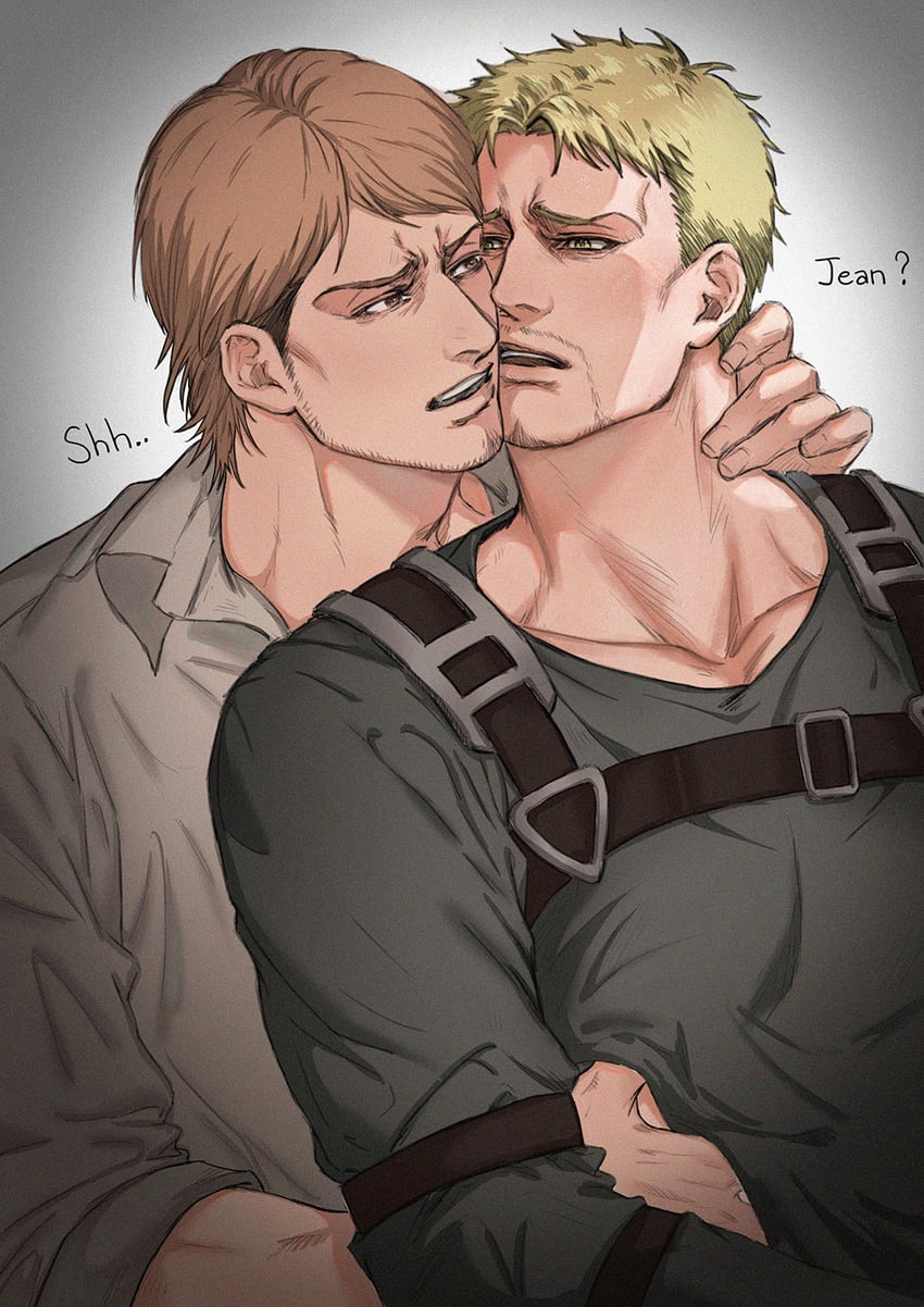 reiner braun and jean kirstein (shingeki no kyojin) drawn by ekit70