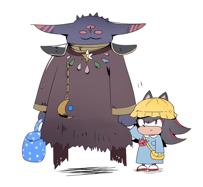 shadow the hedgehog and black doom (sonic and 1 more) drawn by flyngp5