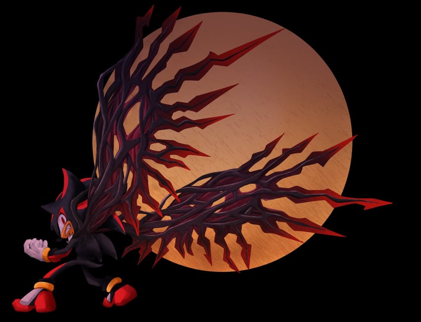shadow the hedgehog (sonic and 2 more) drawn by zanthi_aaan