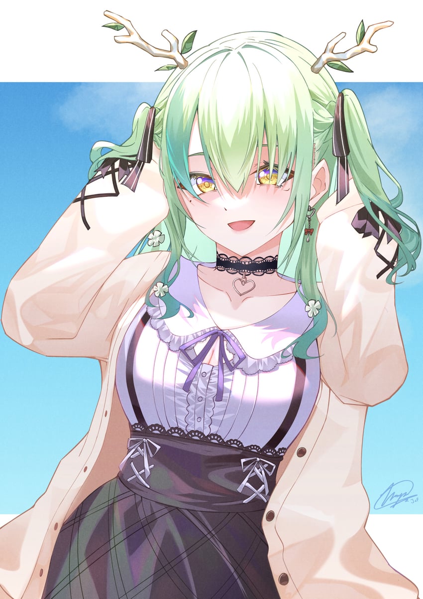 ceres fauna (hololive and 1 more) drawn by jcf