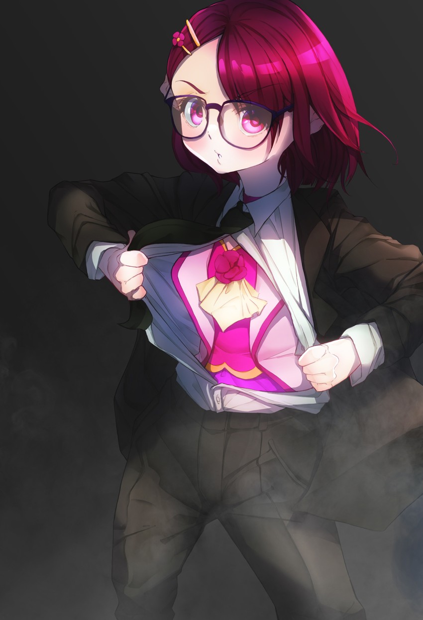 hanadera nodoka, clark kent, and cure grace (precure and 3 more) drawn by rikito1087