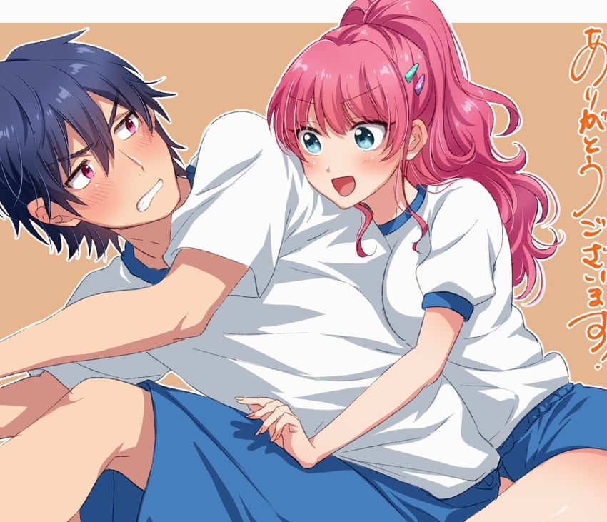 watanabe akari and yakuin jirou (fuufu ijou koibito miman.) drawn by kanamaru_yuuki