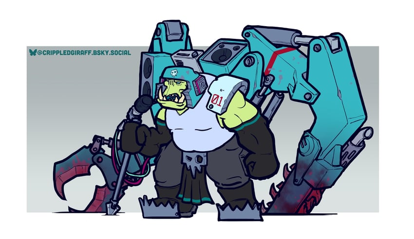 hatsune miku and ork (vocaloid and 1 more) drawn by crippled_giraff