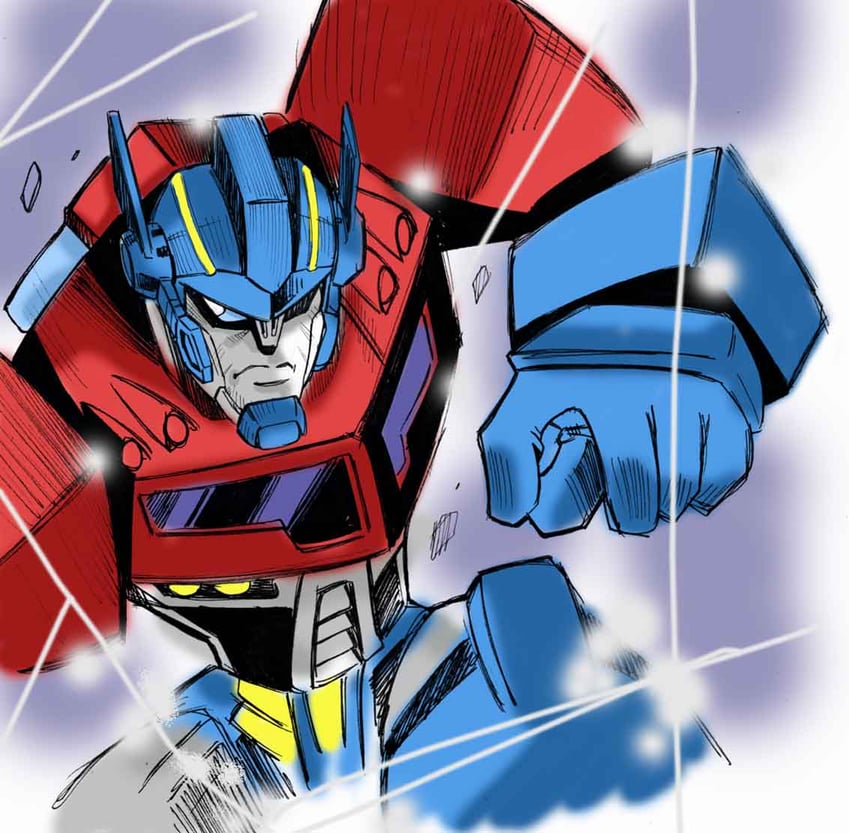 optimus prime (transformers and 1 more) drawn by tsushima_naoto