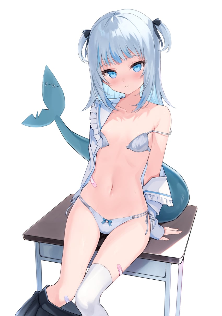 gawr gura (hololive and 1 more) drawn by yuzukicture