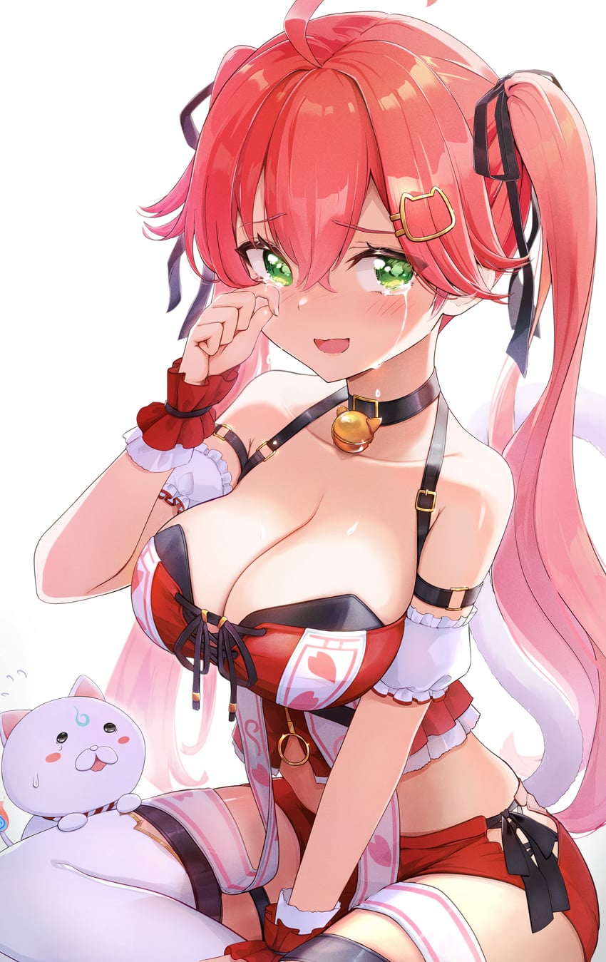 sakura miko and 35p (hololive) drawn by kokoro_(kokoronoaoiro)