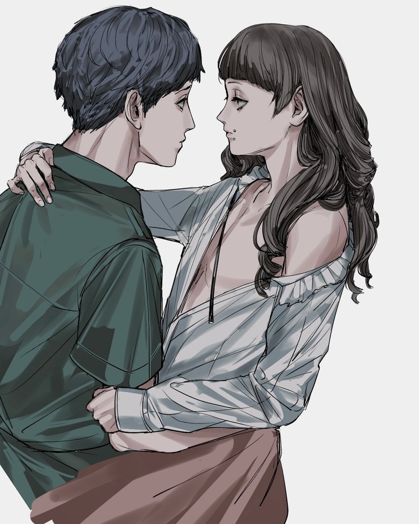 marina and levi (fear & hunger and 1 more) drawn by amikoiiko