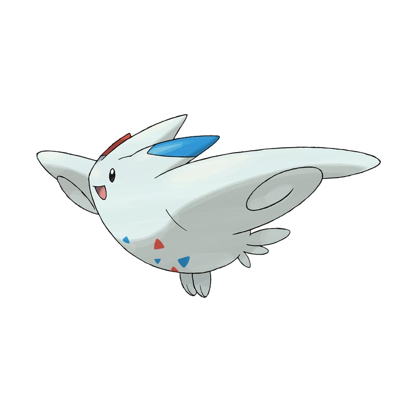 togekiss (pokemon and 1 more) drawn by sugimori_ken