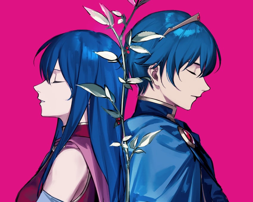 marth and caeda (fire emblem and 1 more) drawn by mik_blamike
