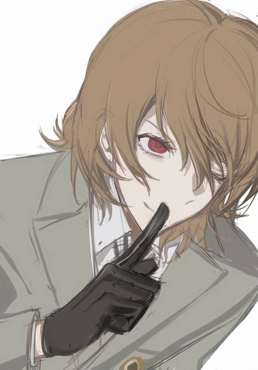 akechi gorou (persona and 1 more) drawn by baobing