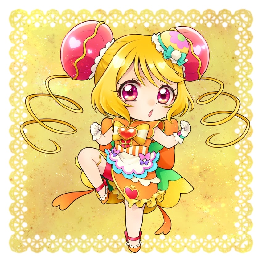 hanamichi ran and cure yum-yum (precure and 1 more) drawn by aizen_(syoshiyuki)
