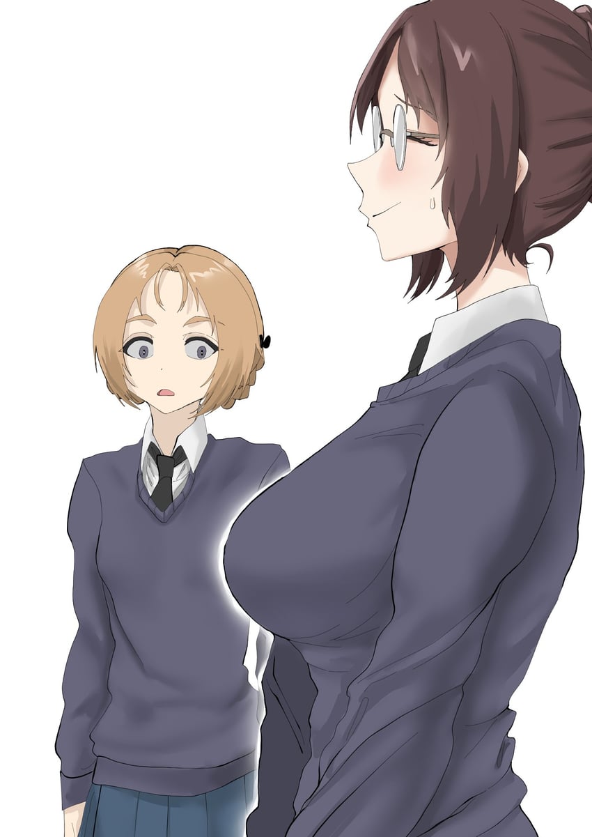 orange pekoe and nilgiri (girls und panzer) drawn by pokoooo_(fartsonist)