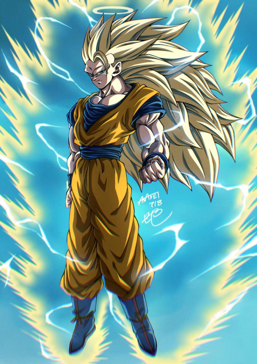 son goku (dragon ball and 1 more) drawn by seya_(asasei_718)